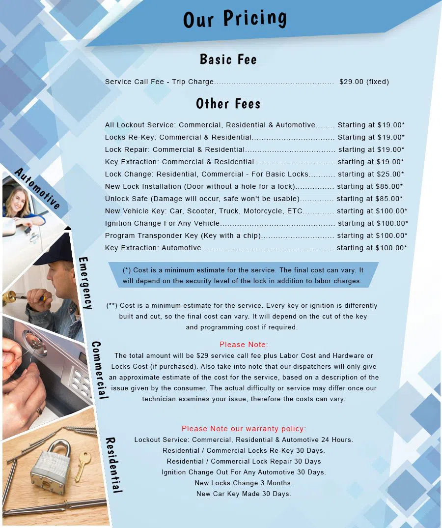 City Locksmith Services La Canada Flintridge, CA 818-485-6034